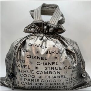 *Coco* CC Chanel Unlimited Ligne 31 Rue Cambon Nylon Tote